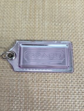 Coach Mirror Like Tag Charm with Metal Ring